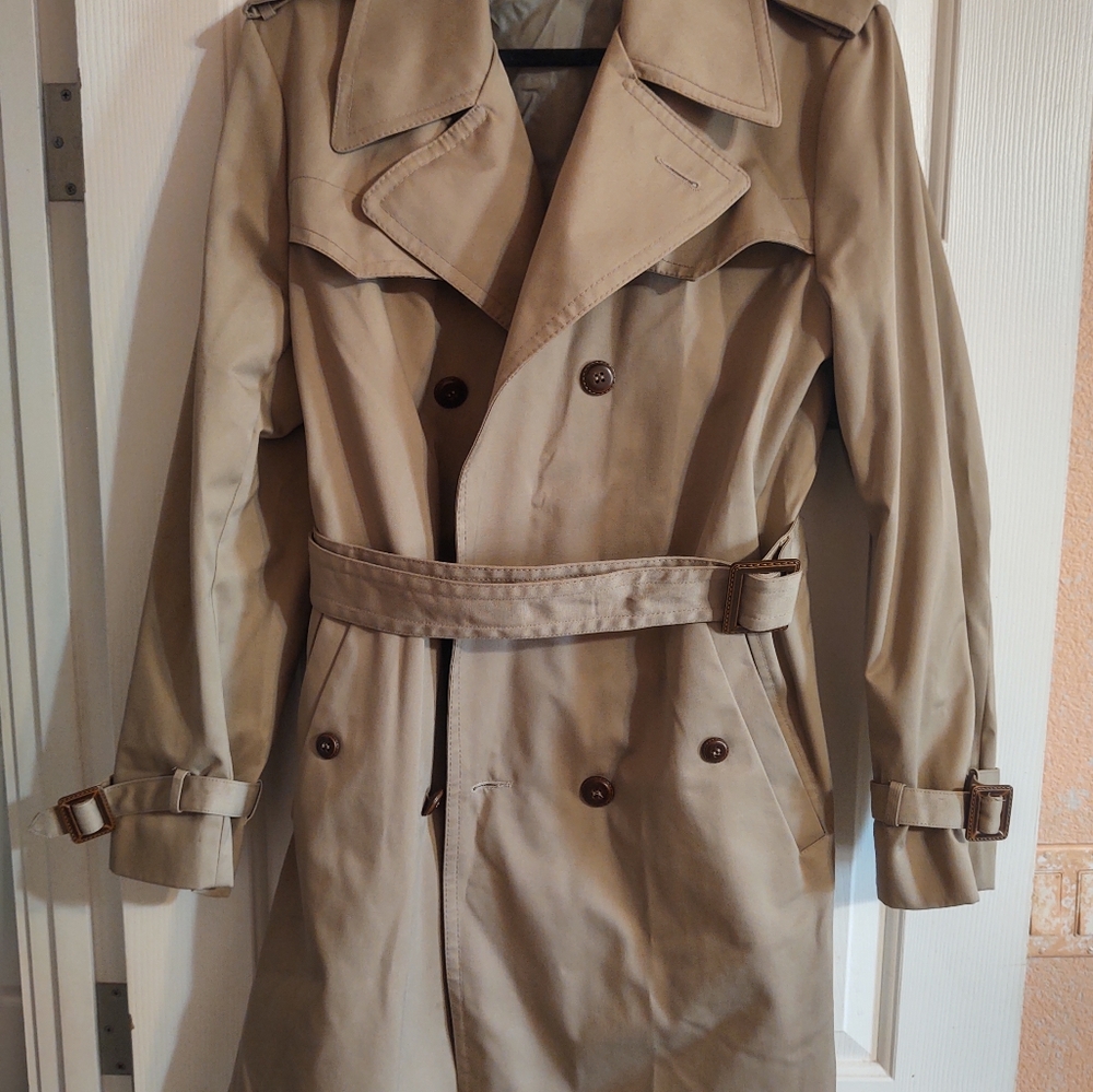 VINTAGE Sears The Men’s Store Weather Rain Trench Dress Coat Jacket Size 40 REG